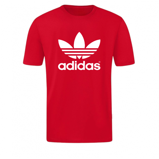 T-SHIRT 100% ΒΑΜΒΑΚΙ ΜΕ LOGO - ΚΟΚΚΙΝΟ- ADIDAS ΤΡΙΦΥΛΛΙ ΜΕΓΑΛΟ T-SHIRT 100% ΒΑΜΒΑΚΙ ΜΕ LOGO - ΚΟΚΚΙΝΟ- ADIDAS ΤΡΙΦΥΛΛΙ ΜΕΓΑΛΟ